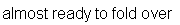 Text Box: almost ready to fold over
